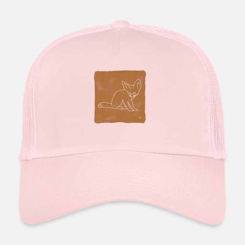 « Fennek », Boho Line Art Design, série « Desert » Casquette trucker 