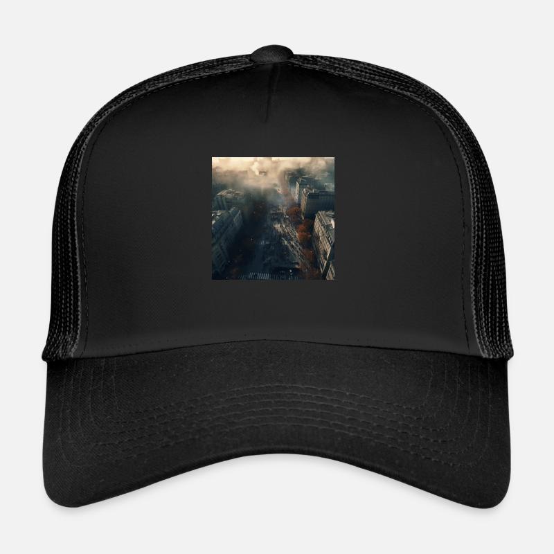 Pariser Straße - Trucker Cap - Schwarz/Schwarz