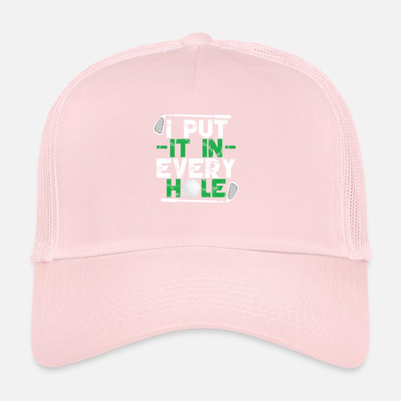 Funny Golf Player Golf Club Trucker Cap