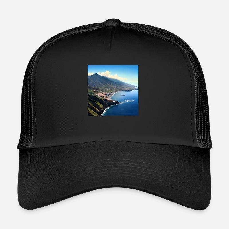 Tropischer Inselvulkan Trucker Cap