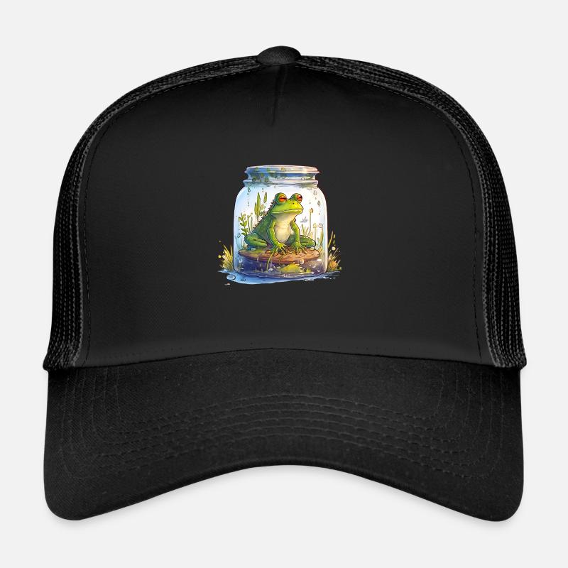 Weatherman in a glass Trucker Cap