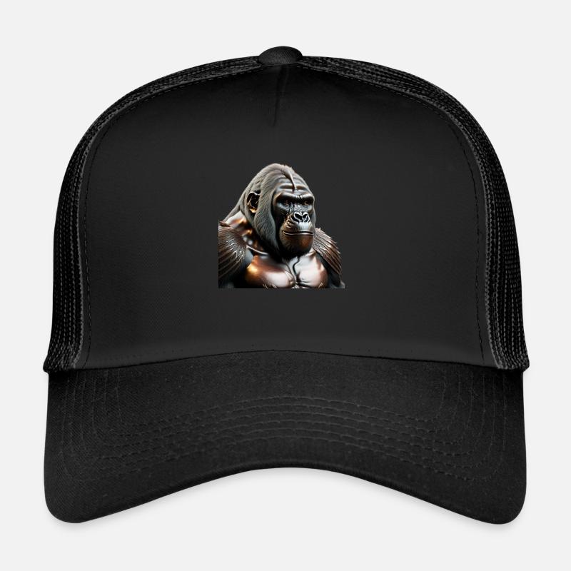 Le gorille de bronze - Casquette trucker  - noir/noir