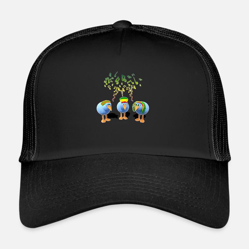 Trois petits oiseaux reggae Casquette trucker 