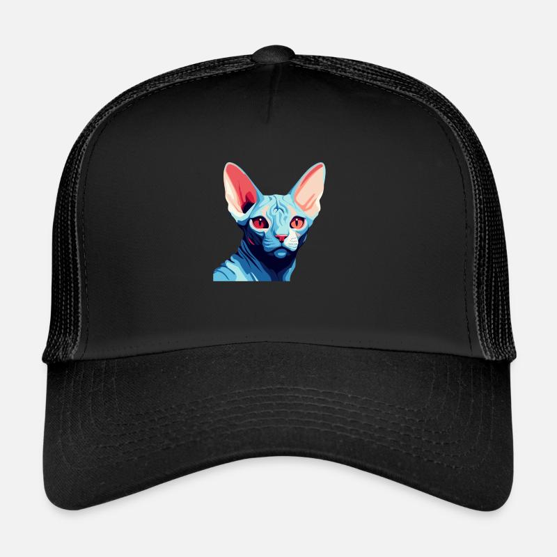 Blue Cat Trucker Cap