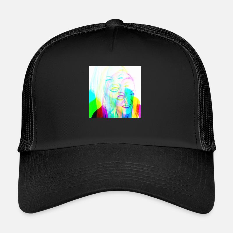 Mutti Psychedelic - Trucker Cap - Schwarz/Schwarz