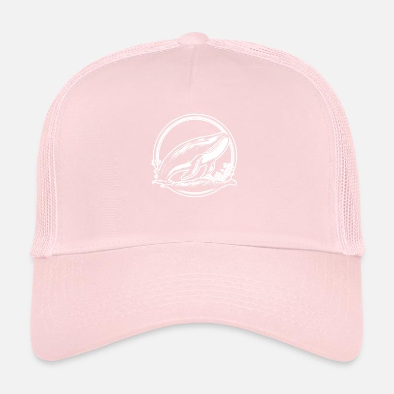 Whale Sea Fish Trucker Cap