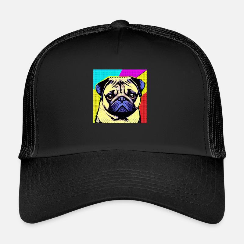 Mops Pop Art Trucker Cap