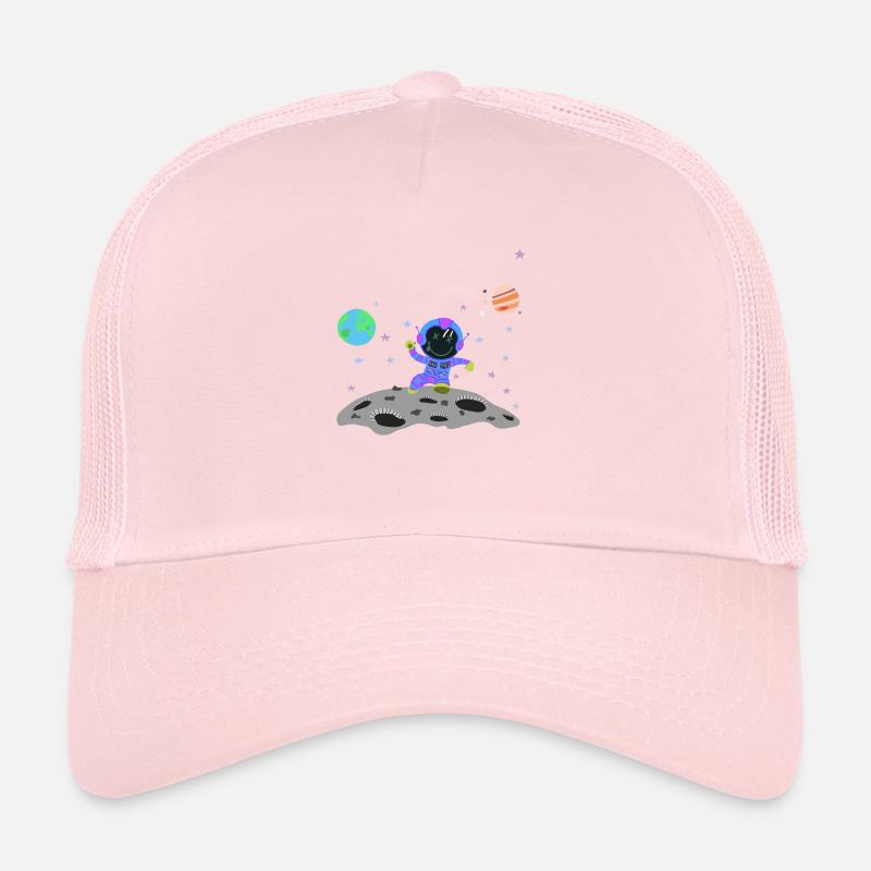 astronaute bleu violet Casquette trucker 