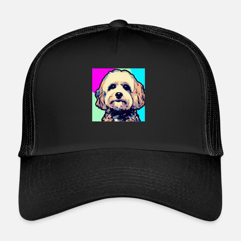 Pudel Kreuz Pop Art Trucker Cap