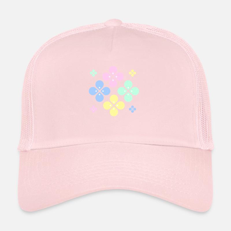 Fleur pastel Casquette trucker 