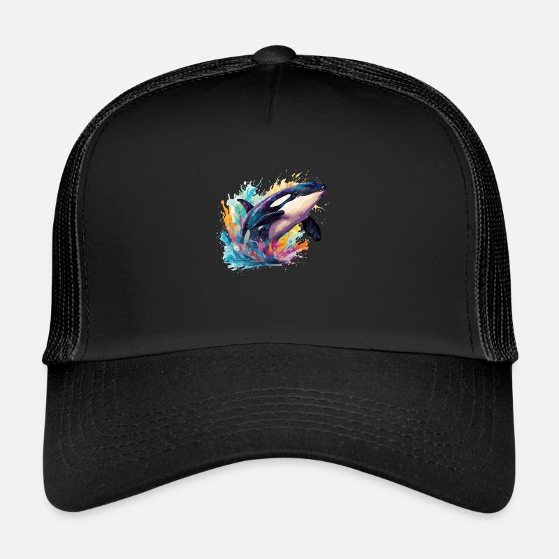 Le choix coloré de l’orque Casquette trucker 