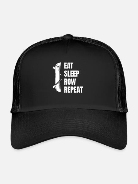 Équipe d’aviron Club d’aviron - Casquette trucker  - noir/noir - Devant