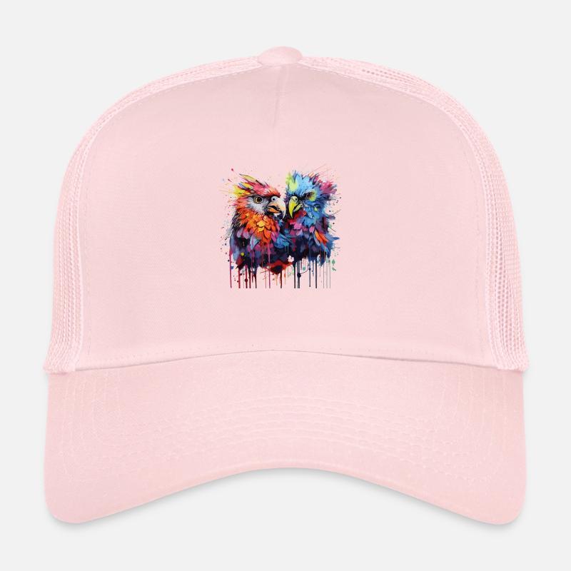 oiseaux colorés Casquette trucker 