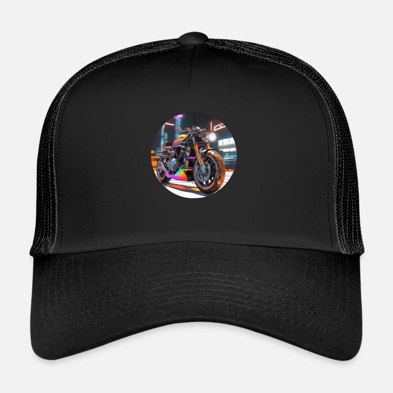 Sci-Fi Motorcycle Trucker Cap