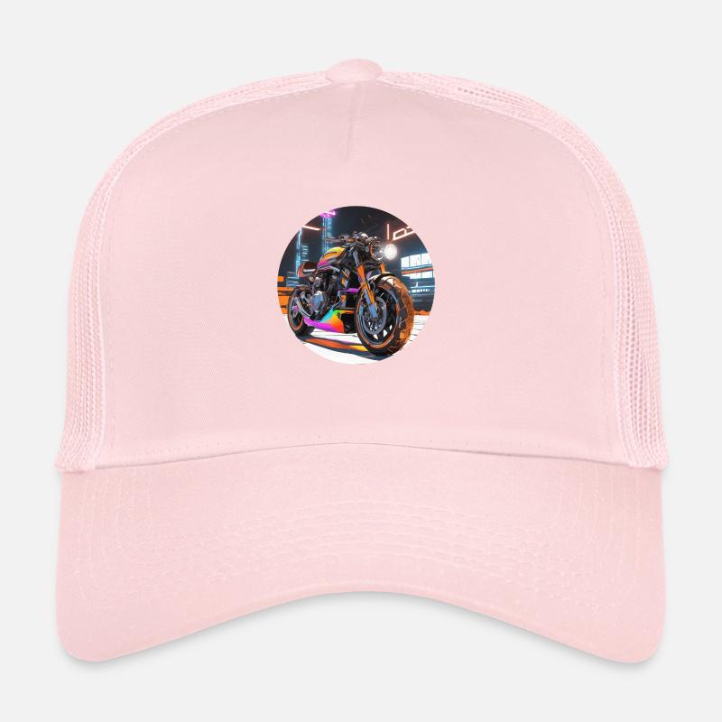 Sci-Fi Motorcycle Trucker Cap