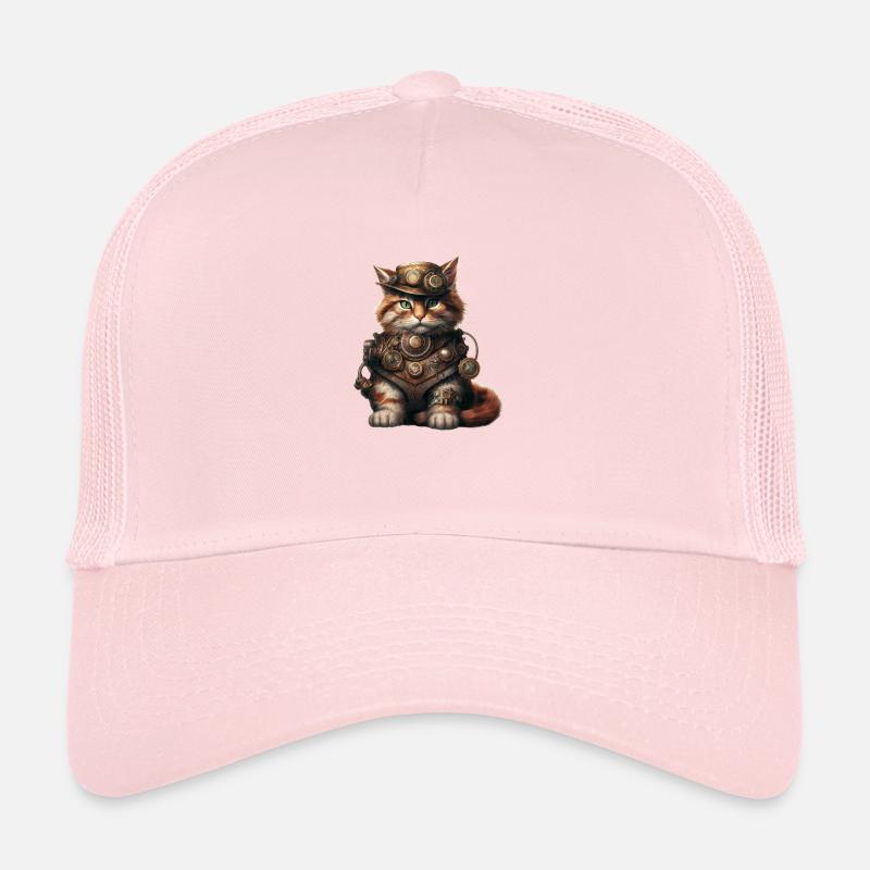 chat Steampunk Casquette trucker 
