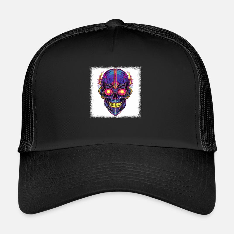 dictons effrayant présent tamponner les doigts de bday Casquette trucker 