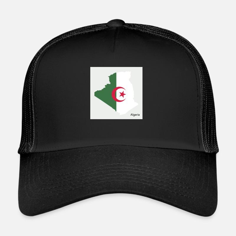 Algerien Flagge, Map Trucker Cap