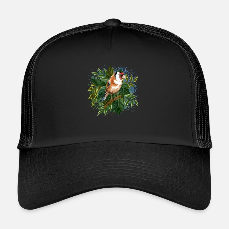 Oiseau - Casquette trucker  - noir/noir