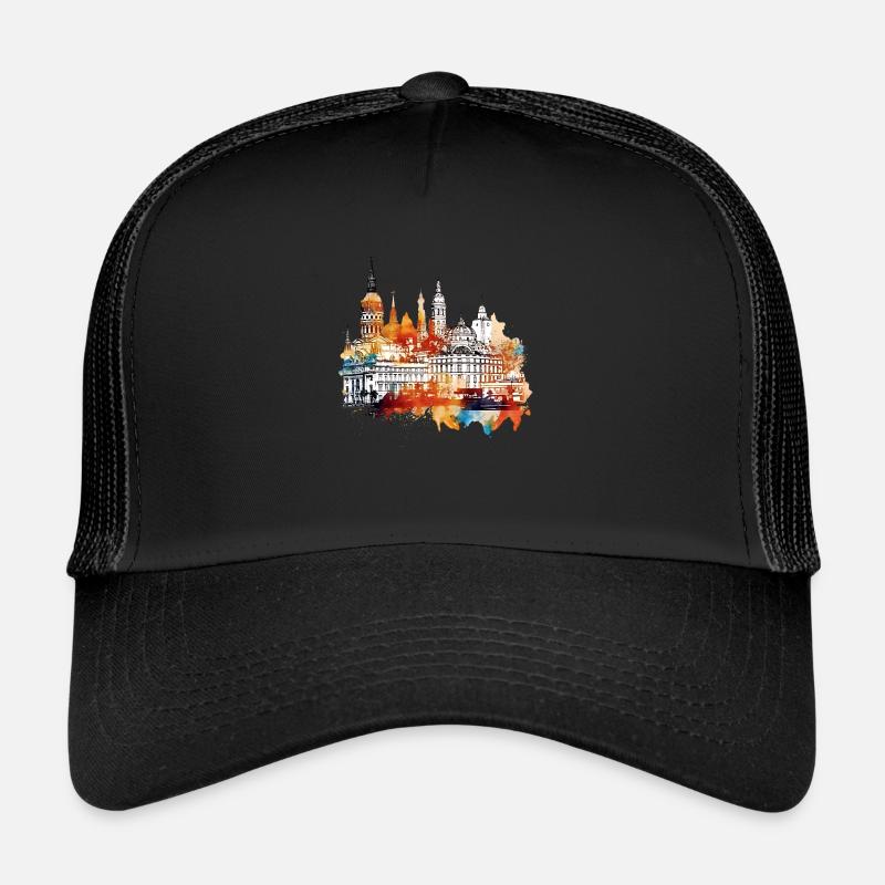 Madrid est la capitale dynamique de l’Espagne - Casquette trucker  - noir/noir