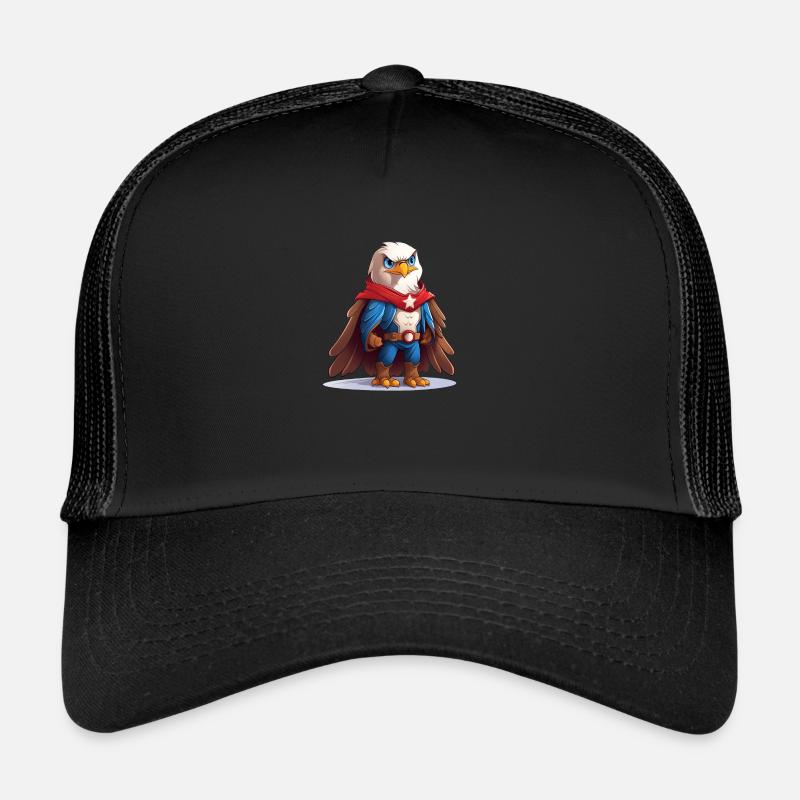 Amerikanischer Adler - Trucker Cap - black/black
