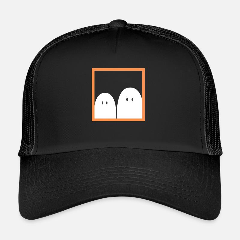 Gespenst in einem roten Rahmen Trucker Cap