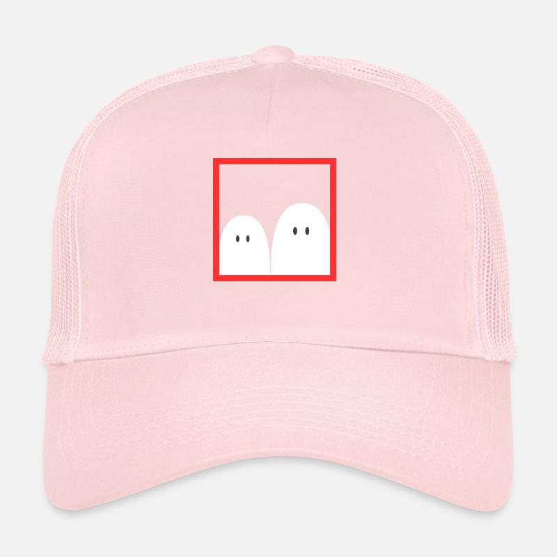 Ghost in a red frame Trucker Cap