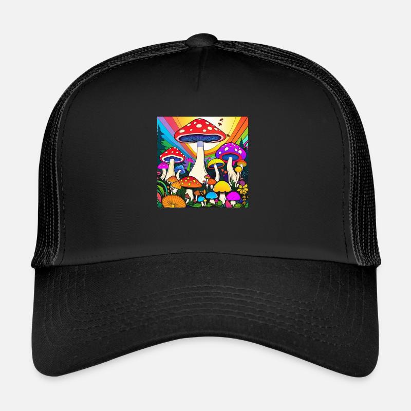 Trippy Pilze Trucker Cap