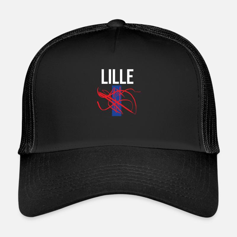 Cadeau créatif Lille - Casquette trucker  - noir/noir