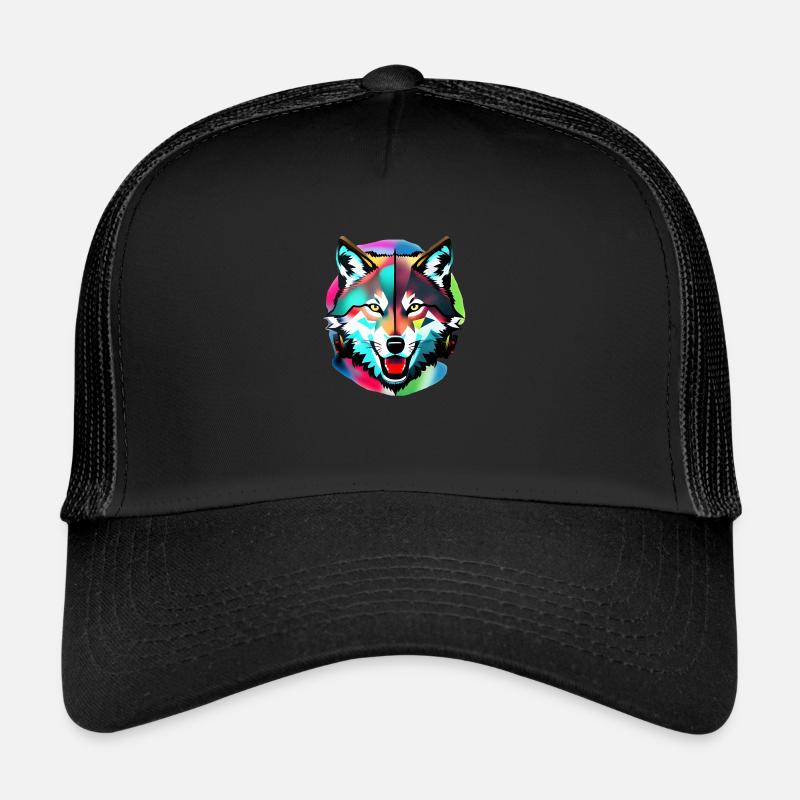 Bunter Wolf Trucker Cap