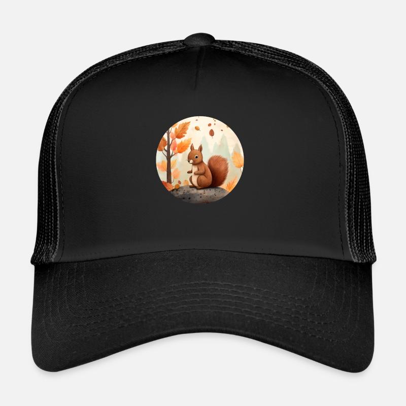 Écureuils en automne Casquette trucker 