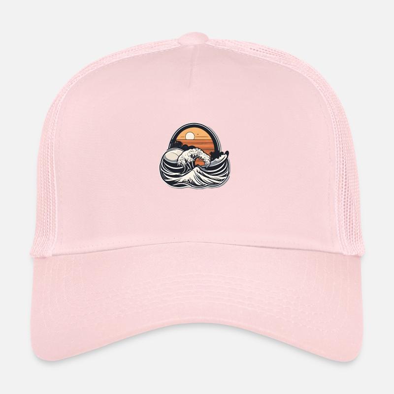Sunset Wave Trucker Cap