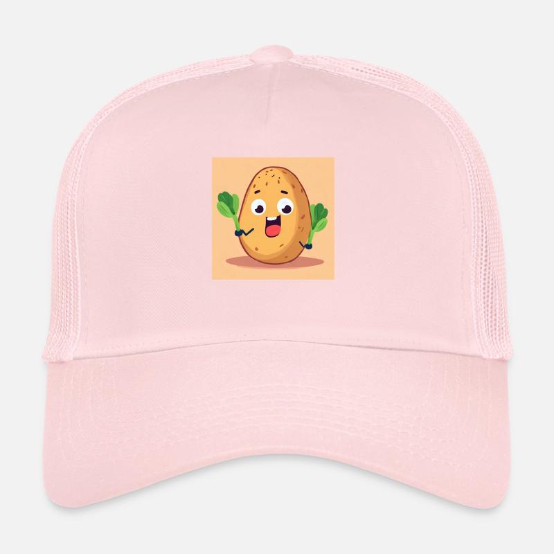 🥔 "Happy potato with leeks" 😄 Trucker Cap