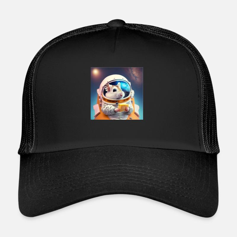 Weltraum Hamster Trucker Cap