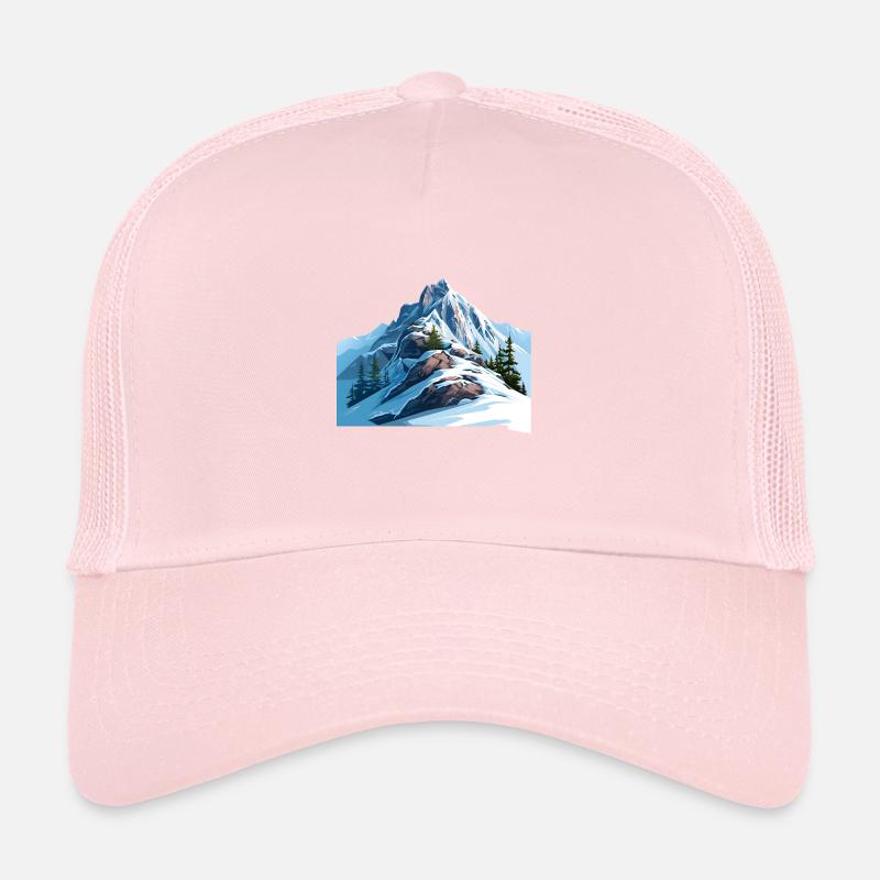 A wintry day in the mountains Trucker Cap