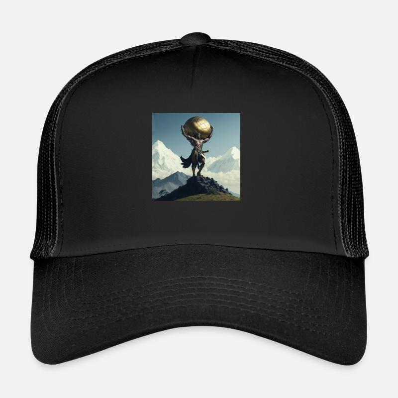 Sayajin warrior - Trucker Cap - Schwarz/Schwarz