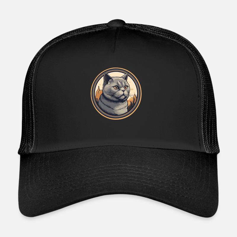 Logo du chat Casquette trucker 