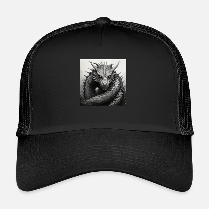 Dragon Protector - Trucker Cap - black/black