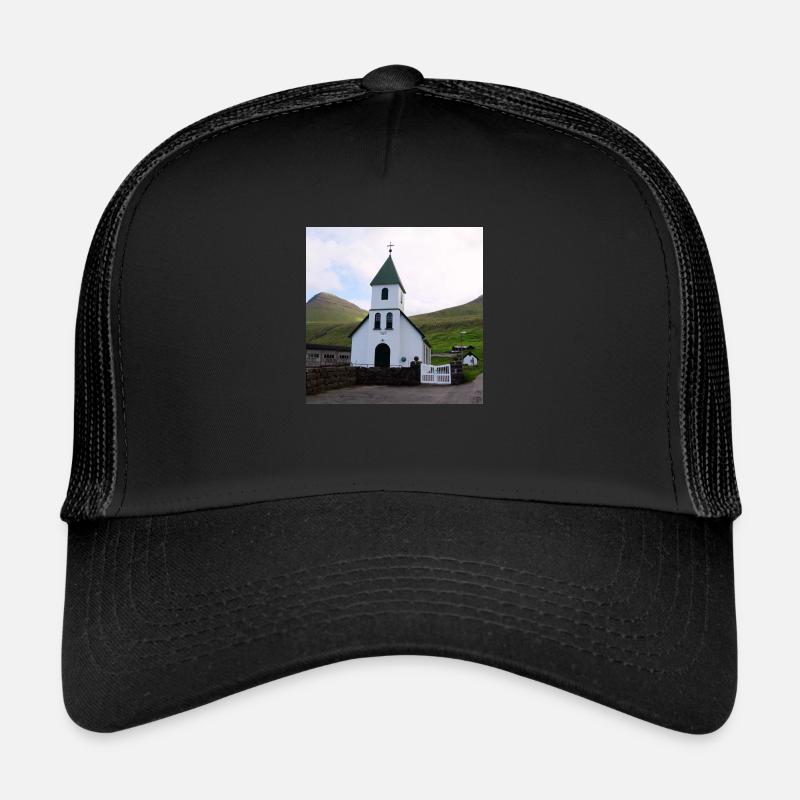 Kirche - Trucker Cap - Schwarz/Schwarz