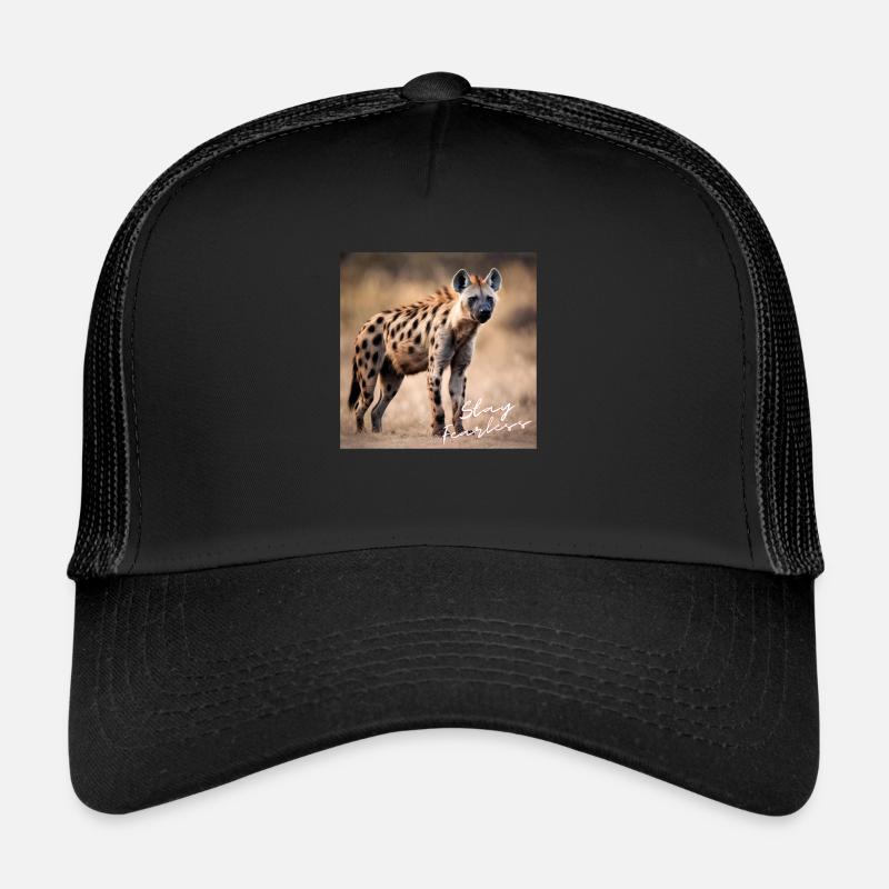 Restez intrépide - Hyena Design Casquette trucker 