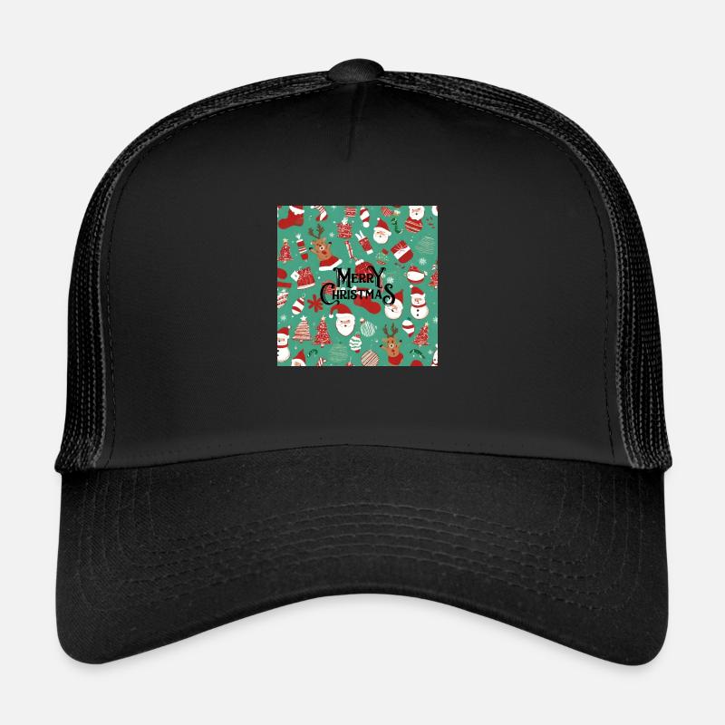 merry christmas - Trucker Cap - Schwarz/Schwarz