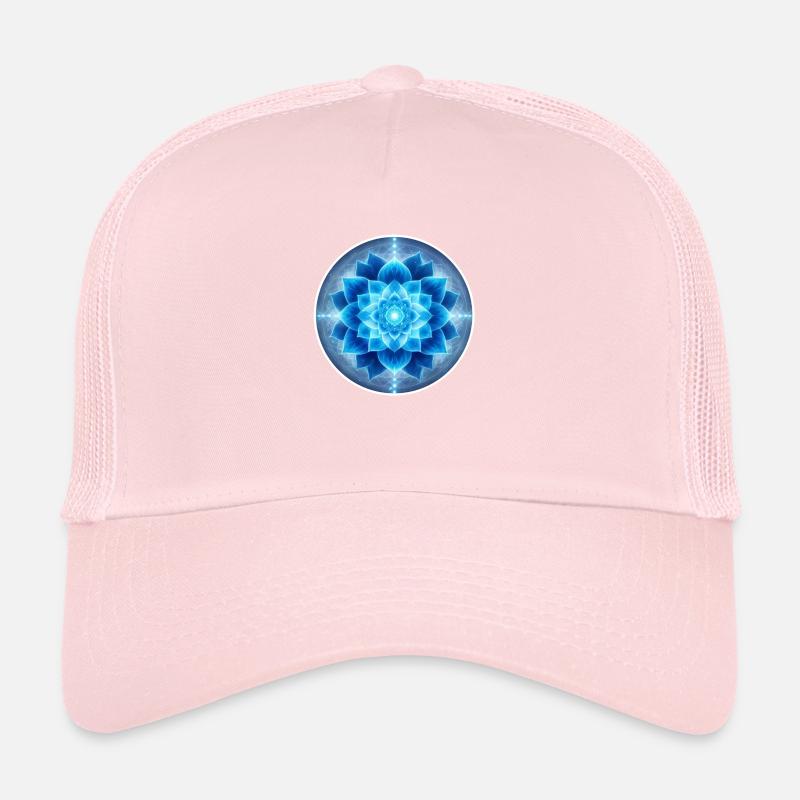 Blume der Kraft - Kehlkopf-Chakra Trucker Cap