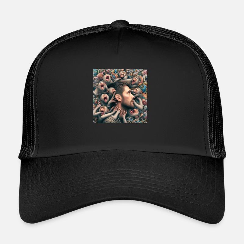 Les singes me mordent Casquette trucker 