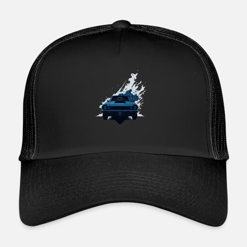 Grafitti auto - Trucker Cap - Schwarz/Schwarz