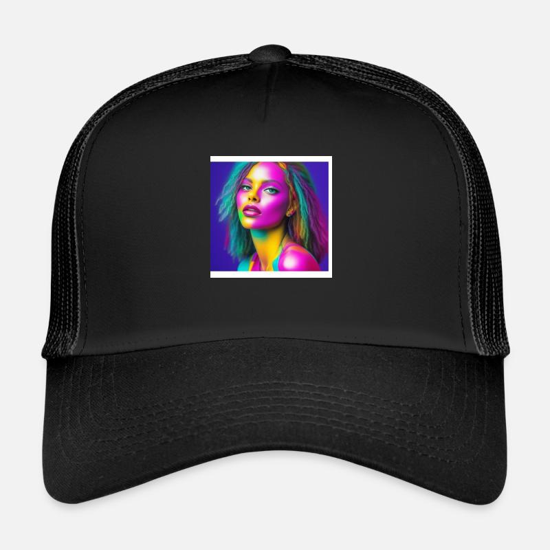 Woman Colored - Trucker Cap - black/black
