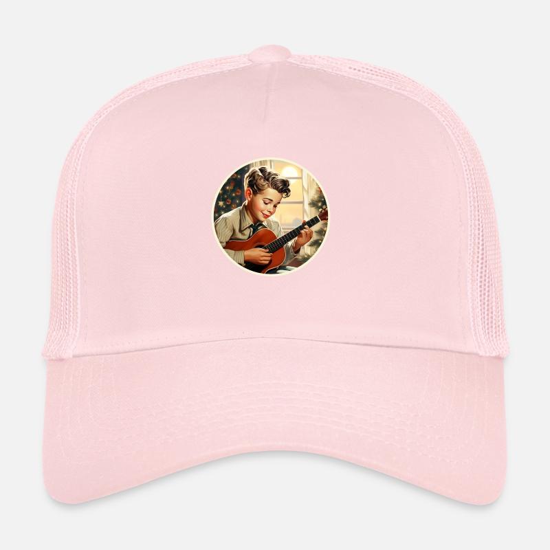 Garçon jouant un chant de Noël Casquette trucker 
