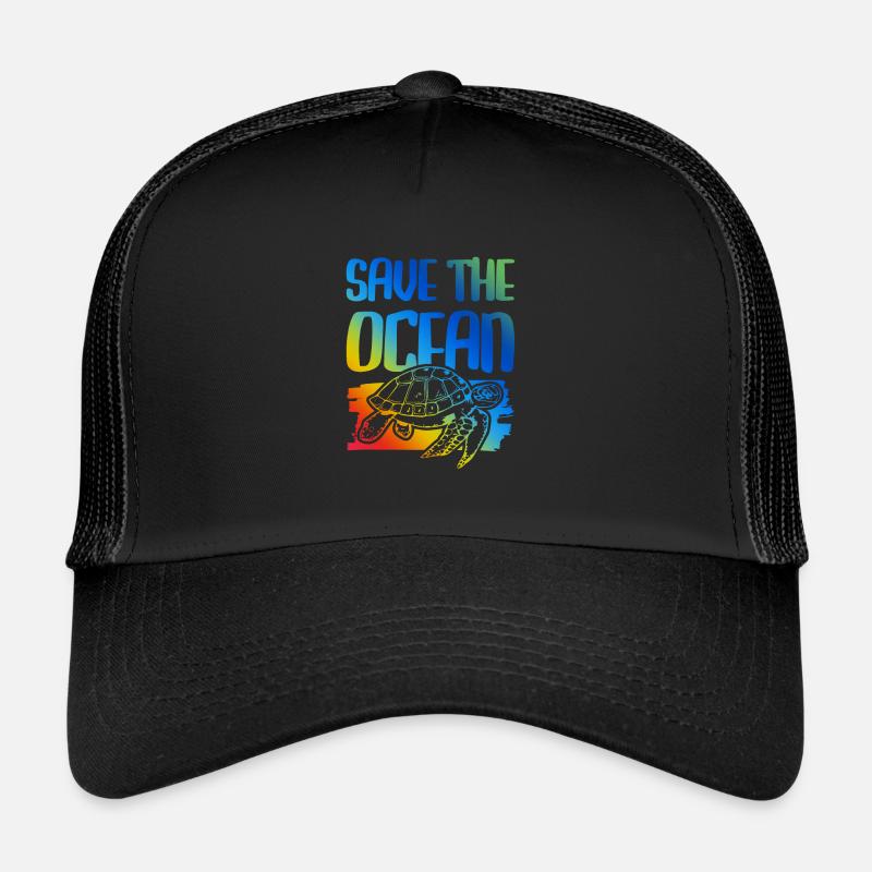 save the ocean schildkröte Trucker Cap