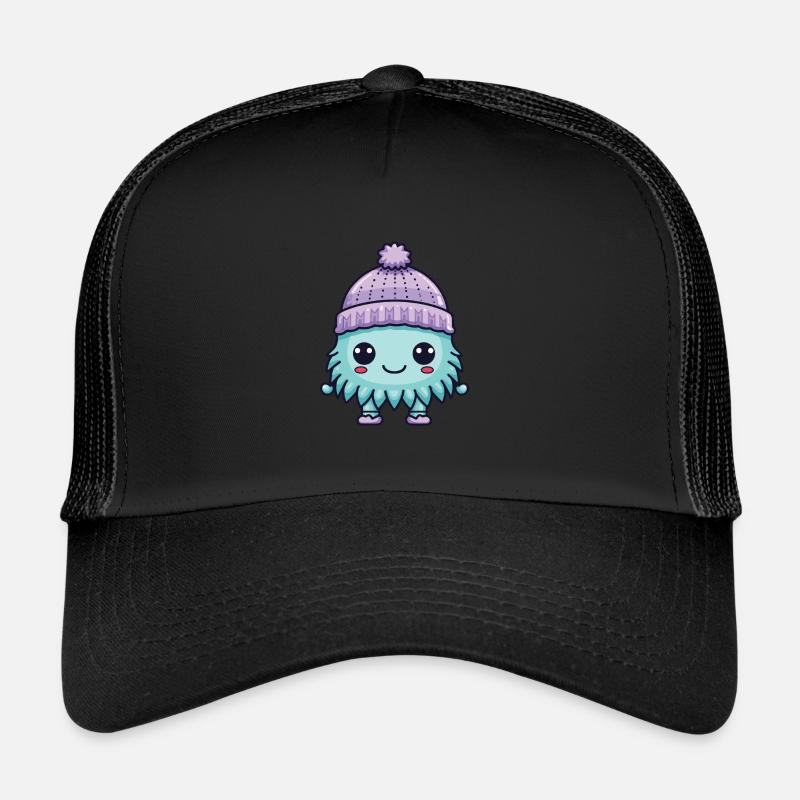 Cold Winter Bacilli Comic Cute Trucker Cap