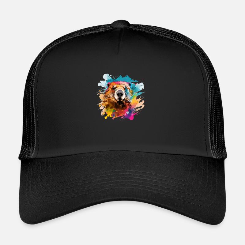 Murmeltier - Trucker Cap - Schwarz/Schwarz