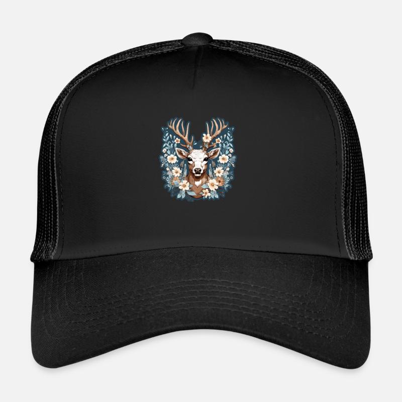 Fleurs de cerf Casquette trucker 